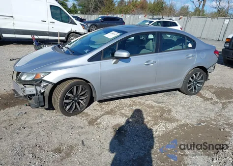 2015 Honda Civic Ex-L from USA, damaged, VIN 19XFB2F9XFE255597